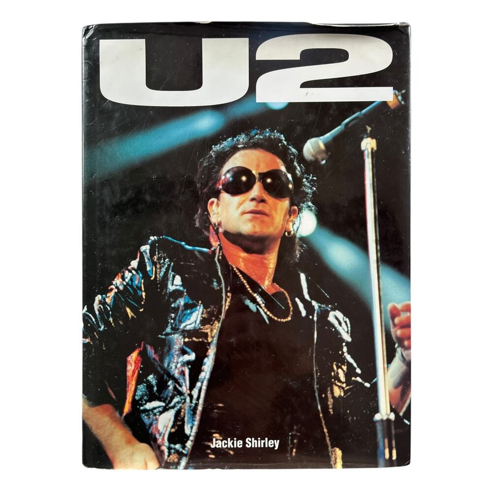 U2 Hardcover Book by Jackie Shirley Longmeadow Press 1992 Zoo TV Era Photos
